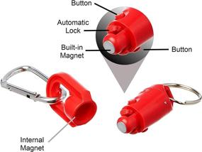 img 2 attached to Key Wonder Magnetic Quick Release Keychain: Securely Holds Over 25 Pounds with Safety Lock