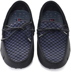 img 1 attached to 👞 Black Woven Loafers for Men by Swims