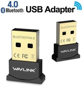 img 2 attached to 🔌 WAVLINK Wireless Bluetooth CSR 4.0 Dongle: Low Energy USB Adapter for PC Laptop Desktop Headset - Gold-Plated Plug&amp;Play Micro Dongle