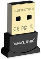 🔌 wavlink wireless bluetooth csr 4.0 dongle: low energy usb adapter for pc laptop desktop headset - gold-plated plug&amp;play micro dongle logo