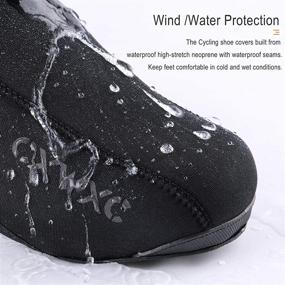 img 3 attached to 🚴 Cold Weather Waterproof Cycling Shoe Covers for Men and Women - Winter Outdoor Sports Rain Overshoes - Bike Booties for Road and Mountain Cycling