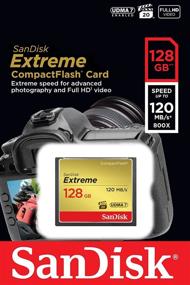 img 2 attached to 💾 SanDisk Extreme 128GB Компакт-флэш-карта памяти UDMA 7 - Высокая скорость до 120МБ/с