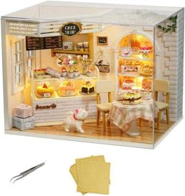 img 4 attached to 🏠 ASIDIY Wooden Dollhouse Set: Exquisite Miniature Furniture, Dolls, and Accessories