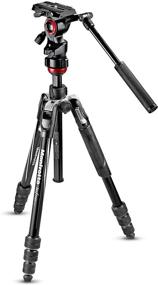 img 4 attached to Manfrotto Befree Live MVKBFRT-LIVEUS Twist Tripod with Video Head, Compact, Aluminium, Black