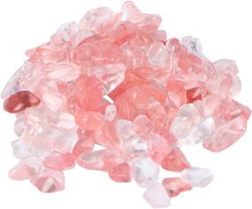 img 4 attached to 🐠 PETPOP Pink Aquarium Rocks for Fish Tanks - Decorative Gravel Stones for Terrariums, Gardens, Flowerpots, Glassware, and Vases (100g, 5-7mm)