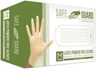 🧤 safeguard latex powder free gloves: a medium-sized pack of 100 for effective protection logo