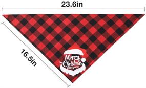 img 2 attached to Triangle Reversible Christmas Holidays Bandanas