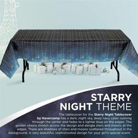 img 3 attached to Starry Tablecover Plastic Collection Havercamp Party Decorations & Supplies