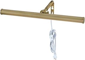 img 3 attached to Westinghouse Lighting 14 Inch 4 Watt Adjustable LED Picture Light | Decorative Hinge | Antique Brass Finish | 3000K