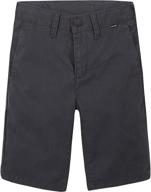 👖 high-quality hurley boys only walkshort black for stylish boys' clothing logo