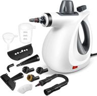 🔥 home use handheld steam cleaner, pressurized all-natural steamer with 11 piece accessory set for carpet cleaning and multi-surface logo