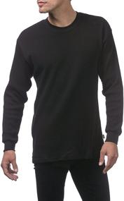 img 1 attached to 🧥 Premium Pro Club Men's Heavyweight Cotton Long Sleeve Thermal Top: Exceptional Winter Warmth and Comfort