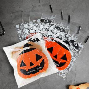 img 1 attached to Halloween Bags，Self Cellophane Bags Biscuit Decoration
