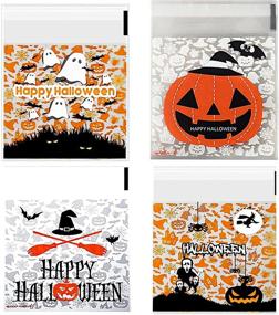 img 4 attached to Halloween Bags，Self Cellophane Bags Biscuit Decoration