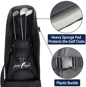 img 2 attached to 🏌️ Golf Travel Bag - Partage Golf Travel Case for Airlines in Black