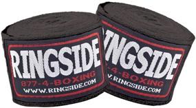 img 1 attached to 🥊 Black Ringside Cotton Handwraps – Premium Standard Boxing Gear