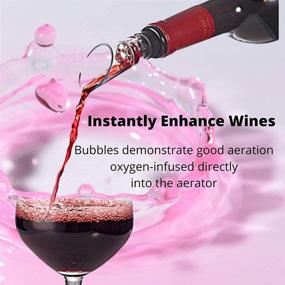 img 3 attached to 🍷 Trovety 2-Pack Wine Aerator Pourer Spout – Enhance Flavors of Red Wines with 2-in-1 Diffuser Oxygenator and Pouring Dispenser – Silicone Aeration Breather