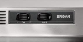 img 4 attached to 🔍 Stainless Steel Under-Cabinet Ductless Range Hood Insert by Broan-NuTone - 24-Inch, Non-Ducted