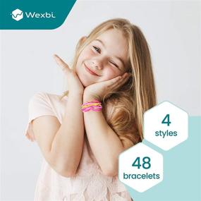 img 1 attached to Wexbi Assortment Silicone Bandz Bracelets: Stylish and Versatile Accessories for Every Occasion