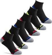 prince boys' athletic ankle socks - cushioned quarter length for active kids (6 pairs) логотип