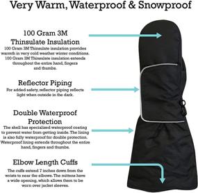 img 2 attached to 🧤 Waterproof Thinsulate Mittens for Boys: NIce Caps - Ultimate Outdoor Accessories