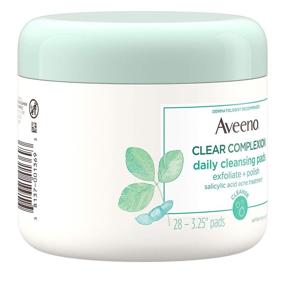 img 2 attached to 🧖 Aveeno Active Naturals Clear Complexion Daily Cleansing Pads, 28 Count (2 Pack)