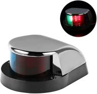 leaningtech led boat navigation lights - marine navigation lamp for boat, pontoon, yacht, and skeeter - red and green leds логотип