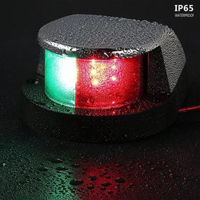 img 1 attached to LEANINGTECH LED Boat Navigation Lights - Marine Navigation Lamp for Boat, Pontoon, Yacht, and Skeeter - Red and Green LEDs