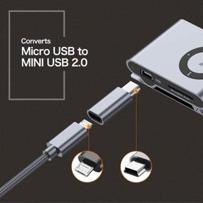 img 2 attached to Efficient Micro USB to Mini USB 2.0 Adapter: Streamlined Connectivity Solution