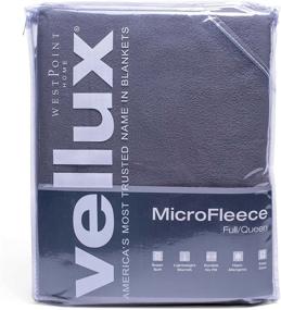 img 3 attached to Tornado Grey Vellux Microfleece Full/Queen Blankets – Cozy and Luxurious!