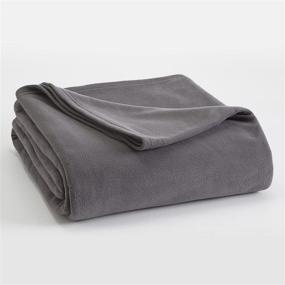 img 4 attached to Tornado Grey Vellux Microfleece Full/Queen Blankets – Cozy and Luxurious!
