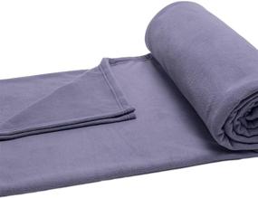 img 1 attached to Tornado Grey Vellux Microfleece Full/Queen Blankets – Cozy and Luxurious!
