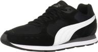 high-performance puma vista sneaker for men in classic black, white, and charcoal logo