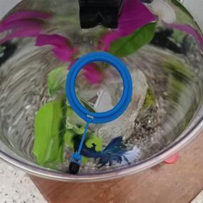 img 1 attached to Zhuohai Floating Fish Feeding Ring with Suction Cup - Easy-to-Install Aquarium Food Feeder Circle