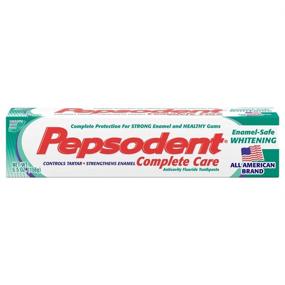 img 1 attached to 🦷 Pepsodent Complete Care Enamel-Safe Whitening Toothpaste - Smooth Mint Flavor, 5.5 oz (Pack of 6)