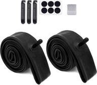 complete bike inner tube kits - 20/22/24/26x1.75/2.125 sizes: tires, patches, levelers logo