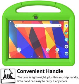 img 2 attached to 🐉 Protective Green Case for Dragon Touch K10/Notepad K10 Tablet - Kid-Friendly Design with Screen Protector