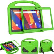 🐉 protective green case for dragon touch k10/notepad k10 tablet - kid-friendly design with screen protector logo