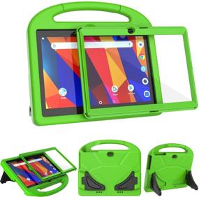 img 4 attached to 🐉 Protective Green Case for Dragon Touch K10/Notepad K10 Tablet - Kid-Friendly Design with Screen Protector