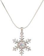 ❄️ snowflake charm necklace - lux accessories frozen delicate winter logo