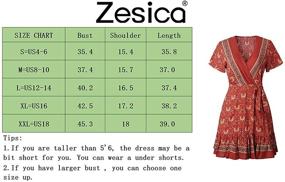 img 1 attached to ZESICA Boho Floral Summer Dresses for Women - Stylish Women's Clothing