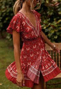 img 3 attached to ZESICA Boho Floral Summer Dresses for Women - Stylish Women's Clothing