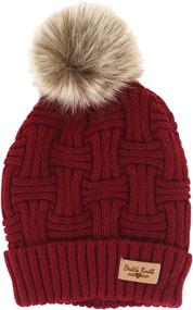 img 4 attached to Britts Knits Womens Plush Lined Burgundy Outdoor Recreation in Hiking & Outdoor Recreation Clothing