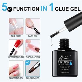 img 3 attached to 💅 Gel-Like 3-in-1 Nail Glue Gel: Long-Lasting Acrylic Nail Adhesive with UV Curing for False Nail Tips, Press-On Nails, and Nail Repair Treatment
