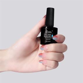 img 2 attached to 💅 Gel-Like 3-in-1 Nail Glue Gel: Long-Lasting Acrylic Nail Adhesive with UV Curing for False Nail Tips, Press-On Nails, and Nail Repair Treatment