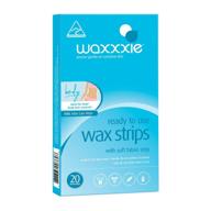 🪒 leg & total body waxing strips - convenient ready-to-use waxing strips with free after care wipe - 20 count logo