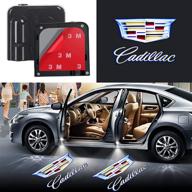 2-piece cadillac projector car door logo lights | courtesy ghost shadow lamp | compatible with all cadillac models logo