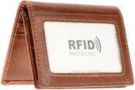 hawee authentic leather rfid blocking billfold logo