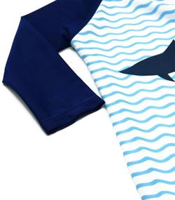 img 1 attached to Kids Two Piece Rash Guard Sunsuit Sets - Long Sleeve Swimwear for Boys