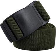 👖 elastic military stretch tactical men's belts for sporty style and functionality logo